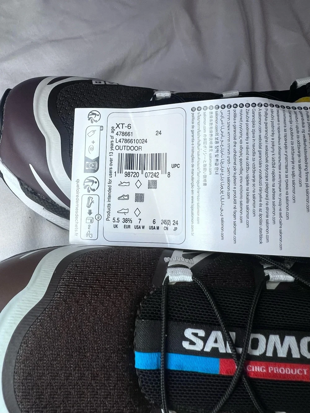 Salomon XT-6 Black Coffee / French Roast / Vanilla Ice